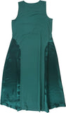 Alfani Womens Mixed-Media Midi Dress 100107596MS Green S