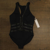 Magicsuit Moto Chic Soft Cup Zip-Front One Piece Swimsuit 6014214 Black 16