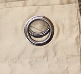 ZUZIFY Blackout Curtain Polyester Grommet Brown 50x96