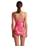 Provence Paisley Underwire One-Piece Swimsuit Pink Multi 16