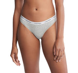 Calvin Klein Womens Modern Logo Bikini Panty QD5044 Gray XS
