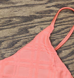 Cotton On Women's Super Scoop-Neck Bikini Top 6338112-19 Shell Pink Terry L