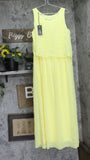 DG2 Womens Easy Tank Maxi Dress 697876 Lemon M