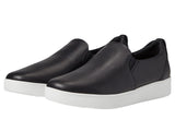Fitflop Womens Rally Leather Slip-On Skate Sneakers FC7 Black 10M