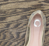 Journee Collection Womens Batavia Ballet Flat Embellished Nude Brown 6M