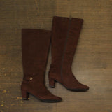 Giani Bernini Womens Crissalynne Knee High Dress Boots Chocolate Brown 5M