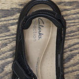 Clarks Womens Cora Dream Loafer Flat Shoes 26158889 Black Leather 11M