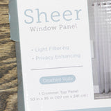 Regal Home Sheer Grommet Top Single Curtain Panel Silver Gray 50" x 95"