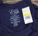 Gold Crush Juniors Brazil Graphic Jewel High-Neck Tank Top Navy Blue M