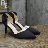 Journee Collection Women's TANZI Pump Heels Shoes TANZI-PUMP Black 8.5M