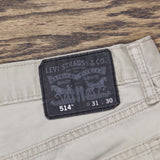 Levi's Mens Straight Leg Regular Fit Khaki Jeans Tan Brown 31x30