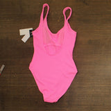 Salt + Cove Ribbed Scrunch One-Piece Swimsuit SC251007PO Malibu pink S