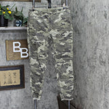 DG2 Womens Reversible Twill Pull On Skinny Jeans 728979 Olive Green L