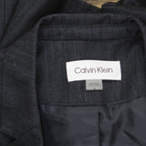 Calvin Klein Womens One-Button Suit Blazer Jacket CSE5224N Indigo Blue 10
