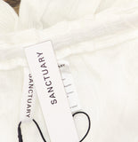 Sanctuary Womens Woven Cover Up Cotton Pants Sanctuary White M