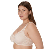 Bali Passion for Comfort Smooth Lace Bra Womens DF6590 Sandshell Brown 42C