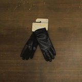Isotoner Signature Womens Leather Gloves Stretch 557M1 Black S/M