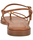 Tommy Hilfiger Womens Taras Strappy Flats Sandals Medium Natural Brown 7.5M