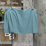 Avia Womens Knit Atheltic Tennis Stretch Skort 166fbd6875f58c Blue Green 3XL