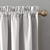 Sun Zero Grade Extreme Blackout Rod Pocket Curtain Panel Pearl Off White 52x84