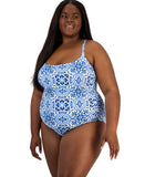 La Blanca Alboran Sea One-Piece Swimsuit LB5RN24MW Blue Multi 16W