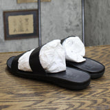 Naturalizer Genn-Drift Flat Sandals Women's Shoes H5634L1 Black 8.5M