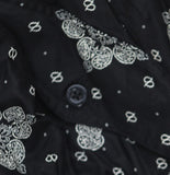 Woolrich X TGT Print Long Sleeve Utility Midi Shirt Dress Black Multi 2XL