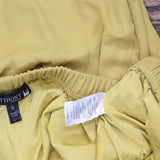 Antthony Womens Lined Elastic Waist Dress Pants 167e4983f9615c Gold Yellow S