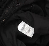 Halston Womens Sequined Embellished Jumpsuit HD4I1AUL Black 16