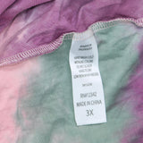 Coin 1804 Womens Knit Knot Front Shirt Top 167a7d1100794d Purple Multi 3X