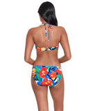 Lauren Ralph Lauren Floral Printed Hipster Bikini Bottom Multicolor Blue 16