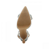 A New Day Womens Carmin Bow Pumps with Memory Foam Insole 88922260 Silver Gray 6