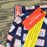 Holiday Lane Youth Girls 2-Piece Pajama Shirt Pants Set Stamp Navy Blue 10