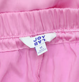 Joylab Womens Low-Rise Satin Tear Away Track Pants 94628898 Pink / Neon Pink M