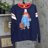Paddington Bear Oversized Graphic Crewneck Sweatshirt 94603894 Blue Multi M