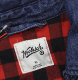 Woolrich X TGT Heavyweight Flannel-Lined Denim Shacket Jacket 94612514 Blue XL