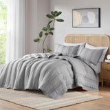 Urban Habitat Quilt Set Crinkled Channel Quilting Coverlet Set UH13-2523