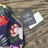 Bar III Womens Printed Twist-Front Shirred Tankini Top Swim Multi Black XL