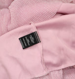 B. Darlin Metallic V-Neck Belted Ruffled Tiered Sheer Sleeved Dress Pink 5/6