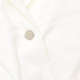Calvin Klein 1-Button Plus Size Lace-Up Button Blazer Jacket Soft White 22W