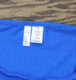 Salt + Cove Juniors Rib Scrunch Cover-up Skirt SC251008CB Cosmic Cobalt M