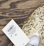 A New Day Womens Sammie Shoes Sequin Ballet Flats 94685491 Gold Yellow 10M