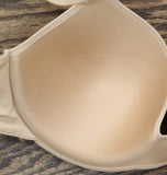 Auden Womens Lightly Lined Comfort Wire Demi T-Shirt Bra Pearl Tan Brown 32DDD