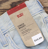 Levi's Womens High-Rise Cinch Baggy Jeans Zip Fly 94417177 On Blast Blue 26X31