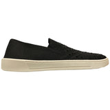 White Mountain Womens Slip-On Stretch Bling Sneaker Black 10M