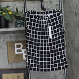 Calvin Klein Womens Printed Pleat-Neck Blouse CSE1676F Black / Cream M