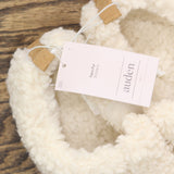 Auden Womens Mia Faux Shearling Clog Slippers 91309176 Beige Brown 7M