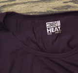 32 Degrees Womens Heat Long-Sleeve Scoop Neck Top Purple XS