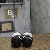 Journee Collection Reba Buckle Pointed Toe Ballet Flats REBA-WD Black 7.5W