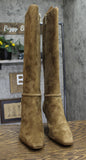 COACH Womens Raquel Sue Heeled Dress Evening Boots CW984 Cedar Brown 7B